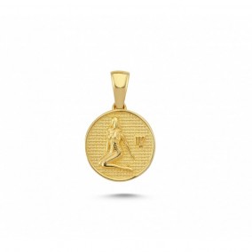 14K VIRGO CHARM