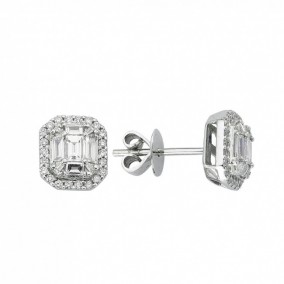 0.71 CT MOE EARRING