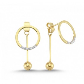 14K GWEN EARRING