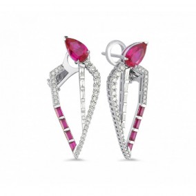3.32 CT TULIP EARRING