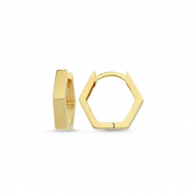 14K GEO EARRING