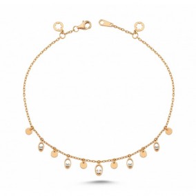 0.06 CT AQUARIUS ANKLET