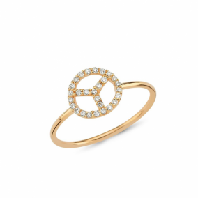 0.14 CT PEACE RING