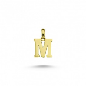 14K M LETTER CHARM