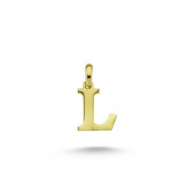 14K L LETTER CHARM