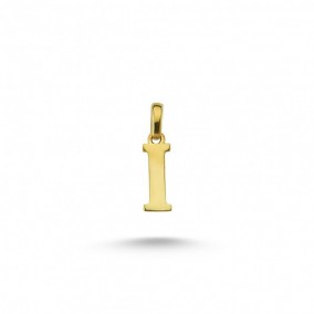 14K I LETTER CHARM