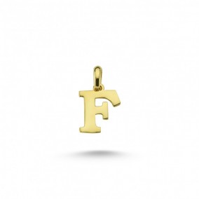 14K F LETTER CHARM
