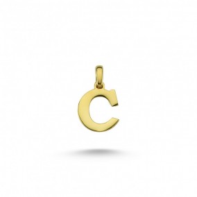 14K C LETTER CHARM