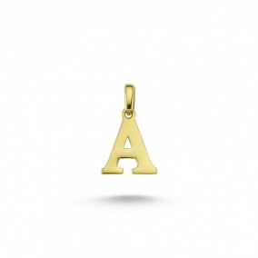 14K A LETTER CHARM