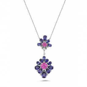 8.56 CT VIOLET NECKLACE